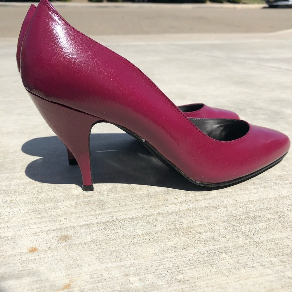 Beet colored heels